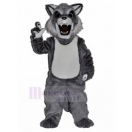 Wilder grauer Husky Wolf Hund Maskottchen Kostüm Tier
