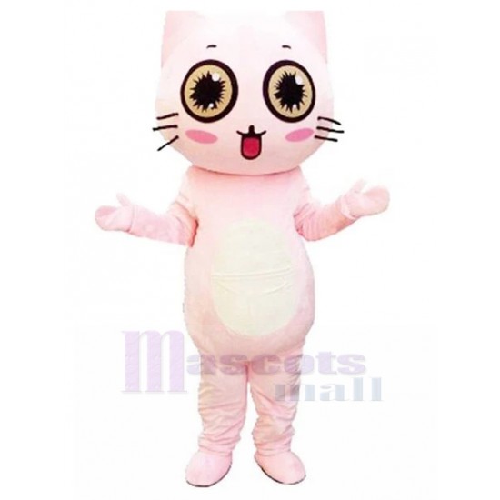 New Arrival Light Pink Pet Cat Mascot Costume Animal