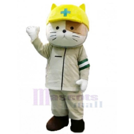 Doctor Cat Kitty Mascot Costume Animal