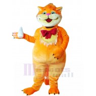 Freundlich Babysitter Orangene Katze Maskottchen Kostüm Tier