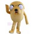 Costume de mascotte de personnage de dessin animé de chien jaune Jake le dessin animé