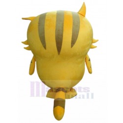 Cool Yellow Tabby Cat Mascot Costume with Sunglasses Animal