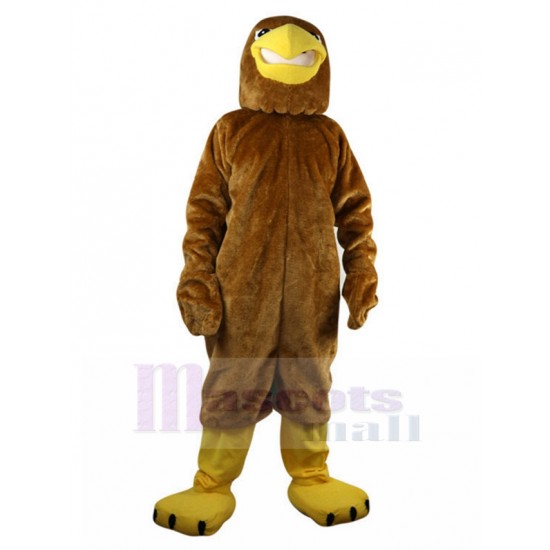 Brown Sports Eagle Mascot Costume with White Feather Animal