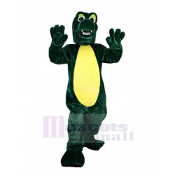 Bien fait Crocodile Vert Costume de mascotte Animal