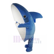 Curieuse Requin bleu Costume de mascotte Animal