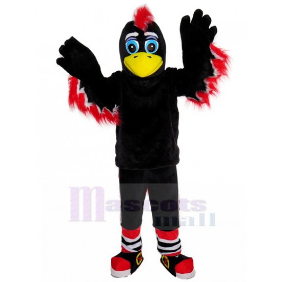 Aguila Negra Disfraz de mascota con piel roja Animal