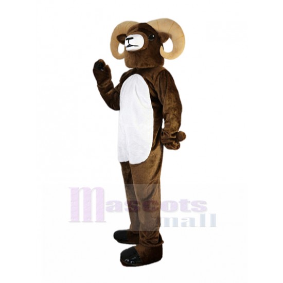 Brown Small Eyes Antelope Mascot Costume Animal