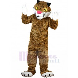 Robust Tiger Mascot Costume with Yellow Eyes Animal
