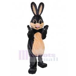 Delightful Dark Grey Rabbit Mascot Costume Animal
