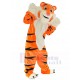 Tigre naranja celoso Disfraz de mascota con barba blanca Animal