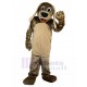 Aufmerksam Khaki-Hund Maskottchen Kostüm mit langen Ohren Tier