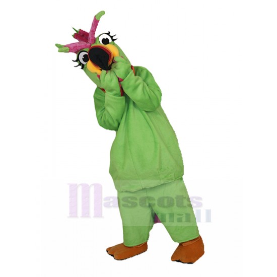 Lächerlich Grüner Papagei Maskottchen Kostüm Tier