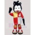 Cansado Gato bicolor Disfraz de mascota en traje de carreras Animal