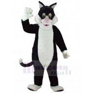 Friendly Tuxedo Cat Mascot Costume Animal