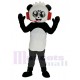 Panda combo con auricular rojo de El mundo de Ryan Traje de la mascota Dibujos animados