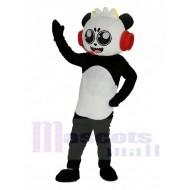 Combo Panda with Red Headset Adult Mascot Costume
