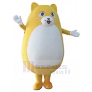 Amarillo Oval Gato Disfraz de mascota Animal