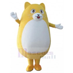 Amarillo Oval Gato Disfraz de mascota Animal