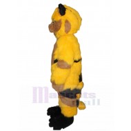 Furry Yellow and Brown Cat Mascot Costume Animal