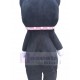 Black and White Cat Mascot Costume with Flower Headwear Animal