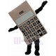 Beige Calculator Mascot Costume Tool