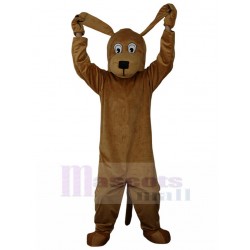 Long Ears Brown Dog Mascot Costume Animal