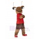 Ameise Emmet Maskottchen Kostüm mit rotem T-Shirt Tier