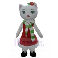Green-eyed Cat of Christmas Mascot Costume Animal