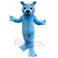 Simpático Azul Puma Traje de la mascota Animal
