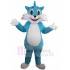 Amiable Light Blue Cartoon Cat Mascot Costume Animal