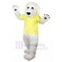 Aimable Chien Terrier Blanc Costume de mascotte avec fourrure longue Animal