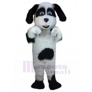 Amical Blanc et noir Vieux chien de berger anglais Costume de mascotte Animal