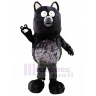 Dumm Schwarz und Grau Hund Maskottchen Kostüm Tier
