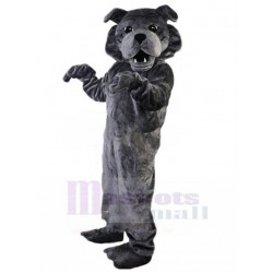 Alert Grey Bulldog Mascot Costume Animal