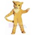 Jaune Chat tigré Costume de mascotte Animal