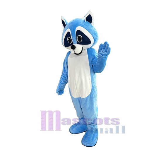 Cute Blue Robbie Raccoon Mascot Costume Animal