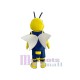 Hornet in Blue T-shirt Mascot Costume Insect