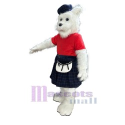 White Terrier Dog Mascot Costume Animal