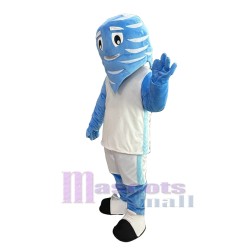 Blue Hurricane Mascot Costume