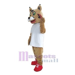 Powerful Wildcat Mascot Costume Animal