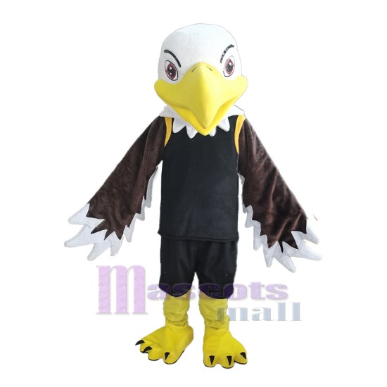 Brave Brown Eagle Mascot Costume Animal