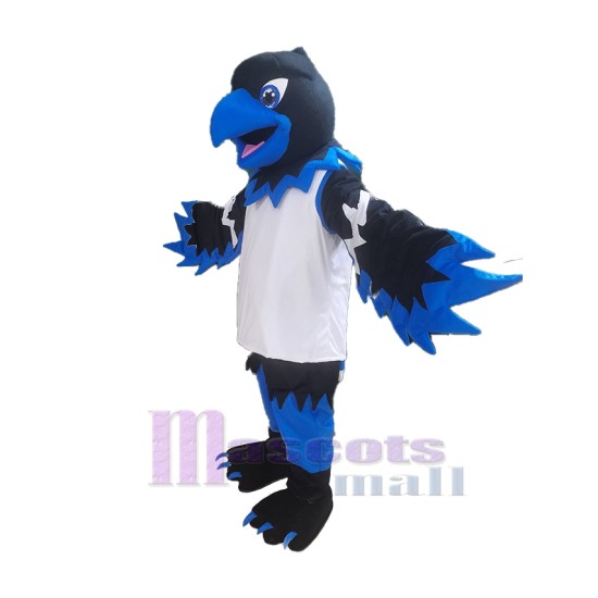 Schwarz und blau Phoenix vogel Maskottchenkostüm Tier