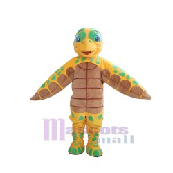 Light Brown Sea Turtle Mascot Costume Ocean