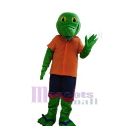 Lovely Green Lizard Mascot Costume Animal