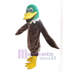 Green Head Duck Mascot Costume Animal