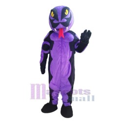 Noir et violet Serpent à sonnette Déguisement de mascotte Animal