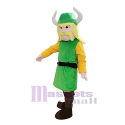 Pirate in Green Clothes Mascot Costume People