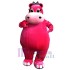 Pink Hippo Mascot Costume Animal