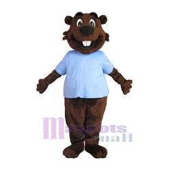 Happy Beaver Mascot Costume Animal