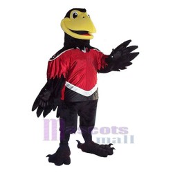 Strong Black Crow Mascot Costume Animal